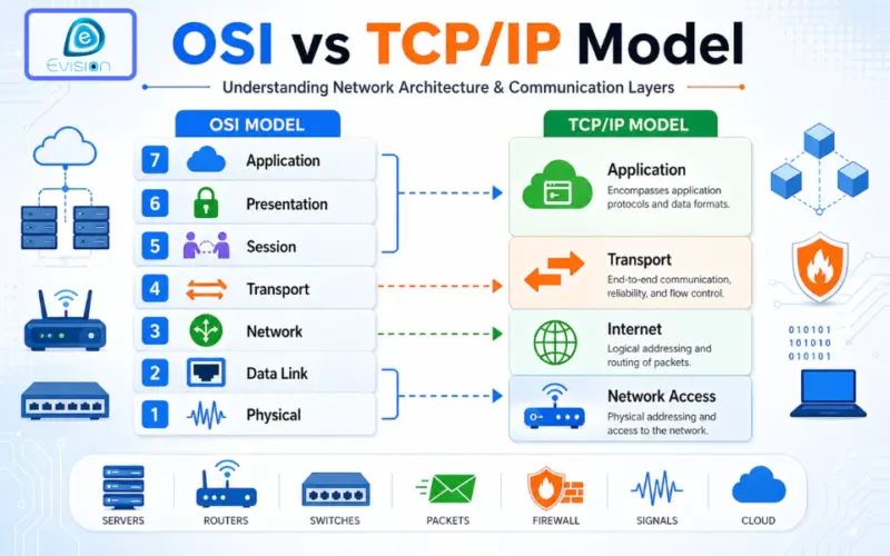 OSI vs TCP/IP Model: A Complete Guide to Network Architecture and Communication Layers