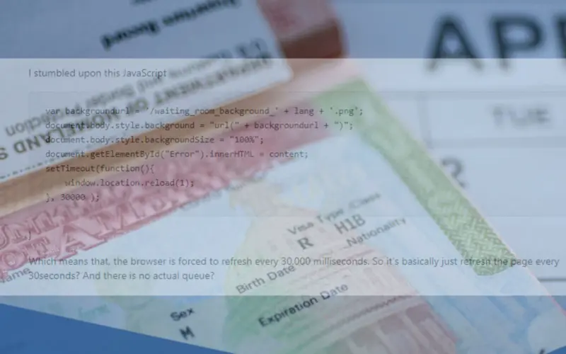H1B Waiting Room Is a Joke, User Shows Proof