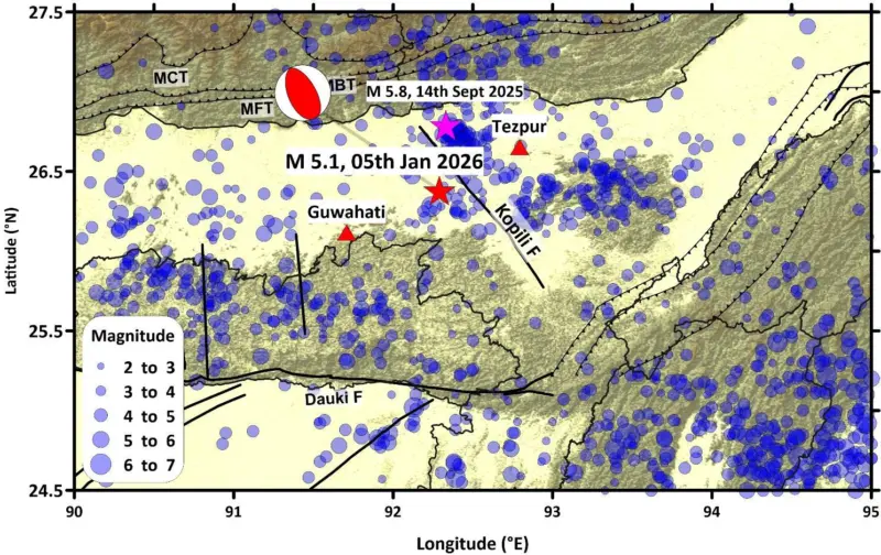 Kopili Fault behind the latest Assam earthquake