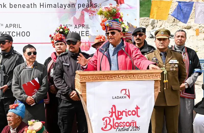 L-G Saxena inaugurates Apricot Blossom Festival at Darchiks in Aryan Valley