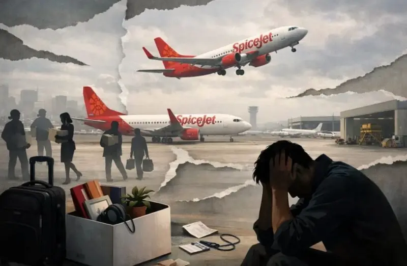 స్పైస్‌జెట్‌లో భారీ లేఆఫ్స్. 500 మందికి షాక్