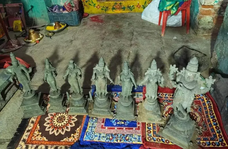 7 Panchaloha Idols Found Buried at Temple in Inumella Village of Palnadu District
