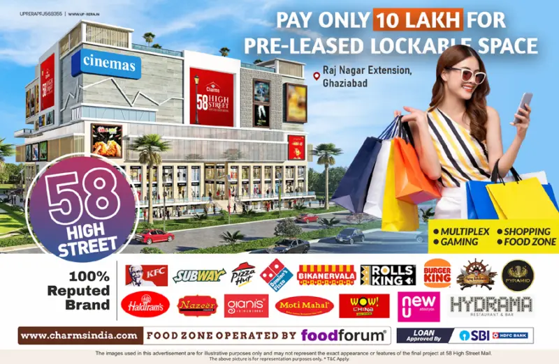 Invest in 58 High Street: A Landmark Commercial Hub by Charms India