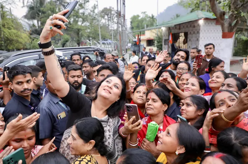 Riniki Bhuyan Sarma Campaigns Hard for CM Himanta's Sixth Term in Jalukbari