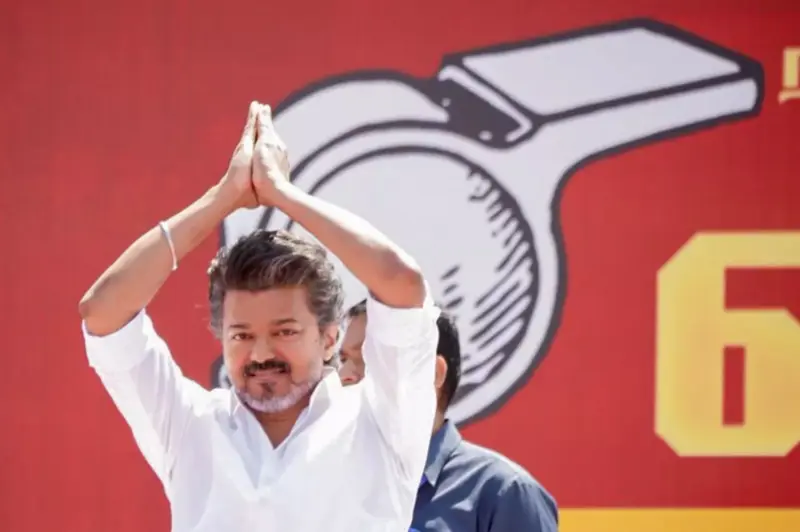 What explains Vijay's stance: Sharp words for DMK, but studied restraint for BJP