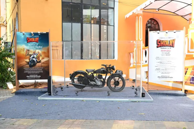 Iconic 'Yeh Dosti' Bike from Sholay Showcased at International Film Festival of India