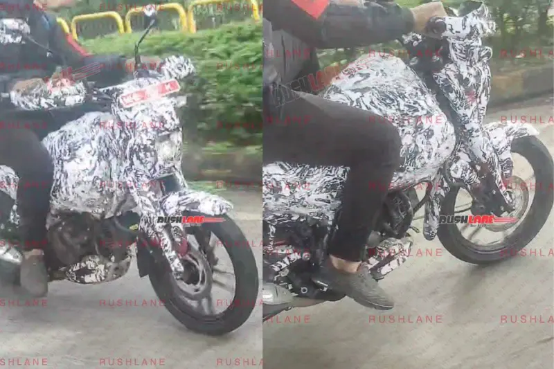 Bajaj CNG Motorcycle Spied Again