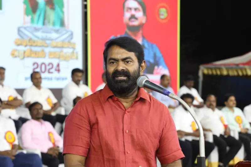 மைக் சின்னம் : சீமான் கோரிக்கை நிராகரிப்பு!