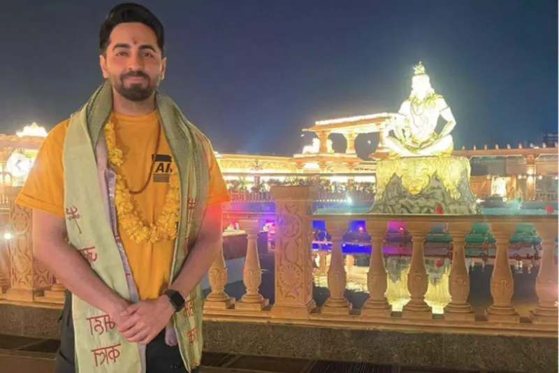 Ayushmann Khurrana seeks blessings at Mahakaleshwar Temple
