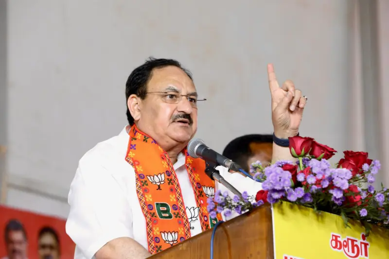 ஒன்னு ஜெயில் இல்லனா பெயில். : எதிர்க்கட்சியினரை தாக்கிய ஜே.பி.நட்டா