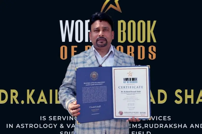 Internationally Renowned Astrologer Dr. Kailash Prasad Shah believes in changing lives in the nick of time!