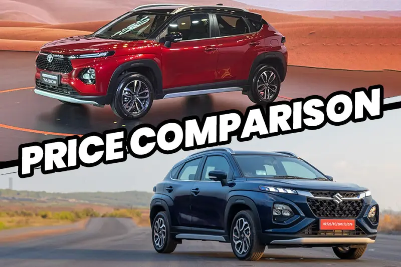 Toyota Taisor vs Maruti Fronx: Prices Compared
