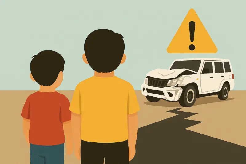 2 लहान मुलांना पळवलं, परत घरी सोडताना तिन्ही अपहरणकर्त्यांचा दुर्देवी मृत्यू; घडलं मोठं कांड