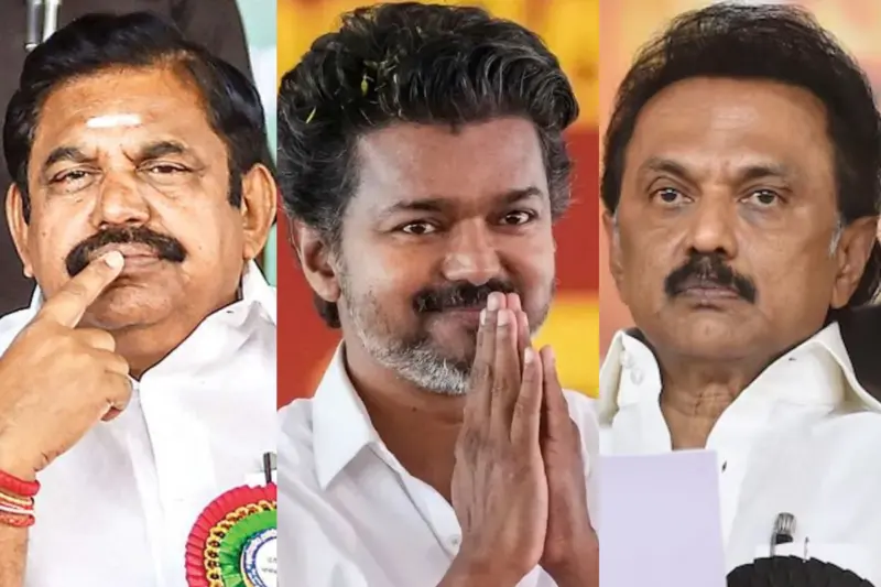 2026 தேர்தல்: தவெக vs திமுக vs அதிமுக.. முன்னிலையில் யார்?