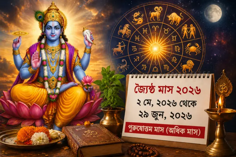 ৬০ দিনের বিরল জ্যৈষ্ঠ! 'পুরুষোত্তম মাসে' ৫ রাশির জীবনে আসছে বড় পরিবর্তনের ইঙ্গিত!
