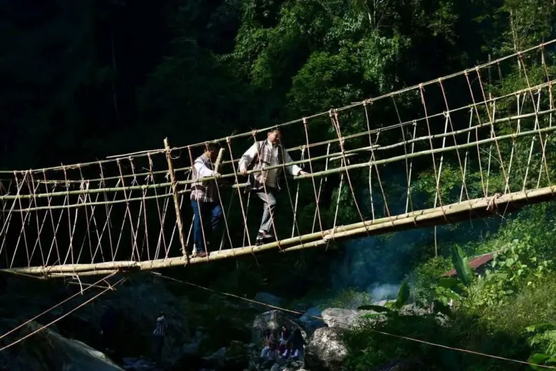 When modern bridges failed, Lepcha cane bridges reconnected North Sikkim