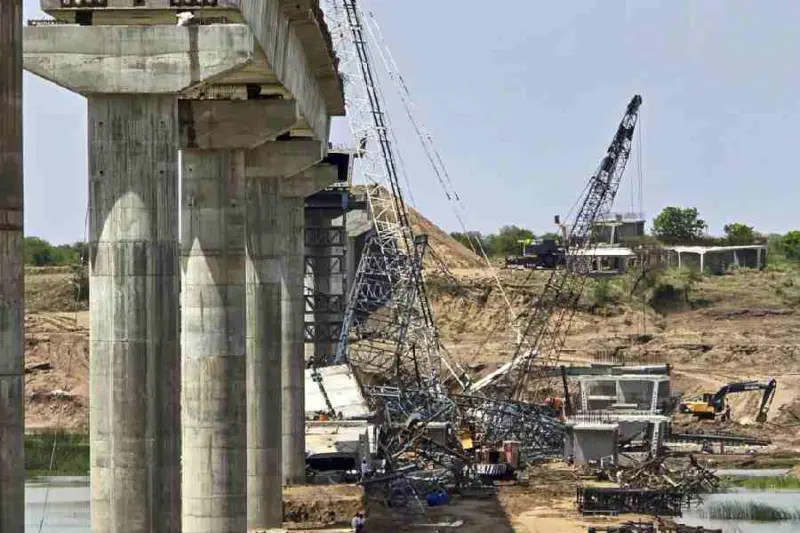 Assistant engineer suspended for 'negligence' after under-construction bridge collapses in Uttar Pradesh