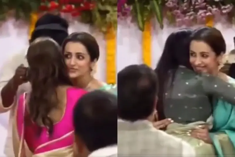 Trisha Krishnan Viral Video: 'Embarrassing Moment.' Actress TROLLED As She Hugs Thalapathy Vijay's Mother Amid Their Alleged Affair