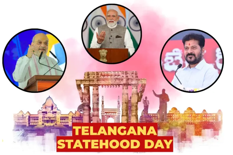 PM Modi & Leaders Reaffirm Support For Telangana's Development On Statehood Day