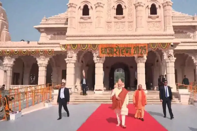 PM Modi: सदियों के घाव भर रहे, वेदना विराम पा रही और संकल्प आज सिद्धि को प्राप्त हो रहाः पीएम मोदी