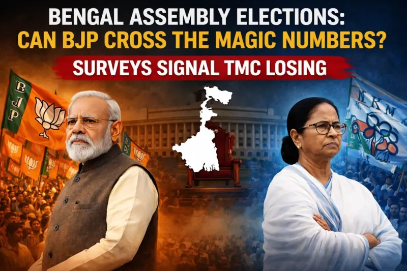 Bengal Assembly Elections: Can BJP Cross The Magic Numbers? Surveys Signal TMC Losing