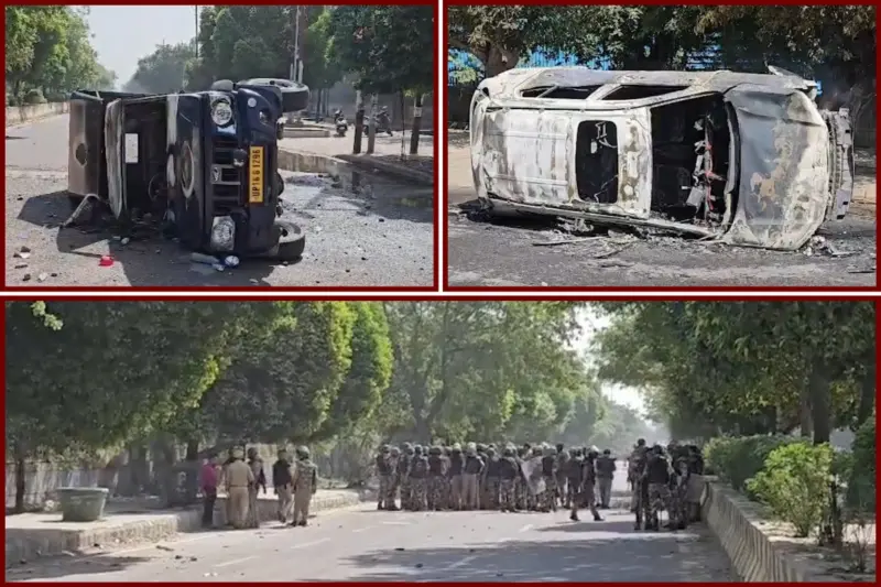 Clashes Erupt In Noida As Factory Workers' Agitation Turns Violent