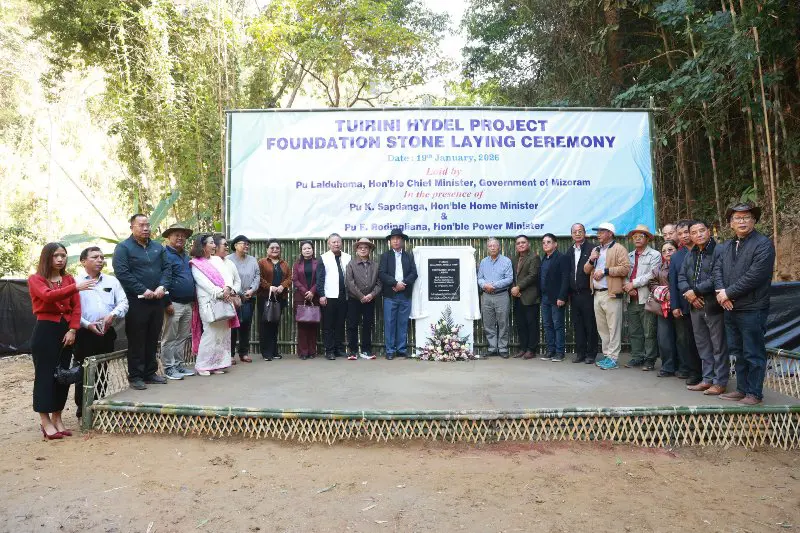 Mizoram CM lays foundation stone for Rs 676.98 cr Tuirini Hydropower Project