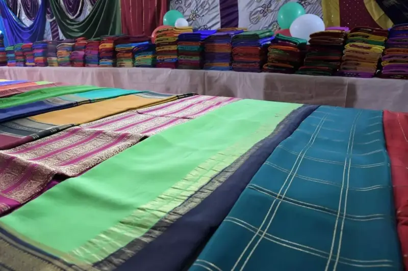 Early morning queues, limited tokens: Mysore silk frenzy once again grips Bengaluru