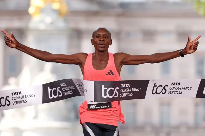 Kenya's Sabastian Sawe becomes first man to run marathon in under two hours