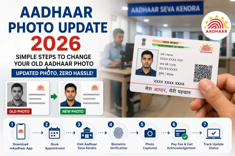 Aadhaar Photo Update 2026: Easy Step-by-Step Guide to Change Your Old Aadhaar Picture