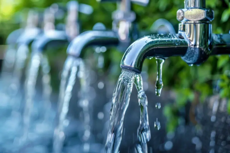 Slow poison flows from taps