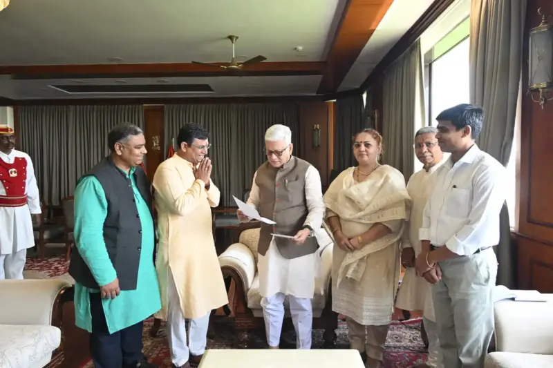 Invitation extended to Governor Jishnu Dev Varma for Shri Rajamatangi Mahayajna !