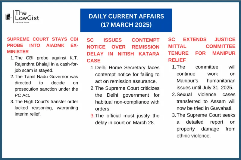 DAILY CURRENT AFFAIRS (17 MARCH 2025)