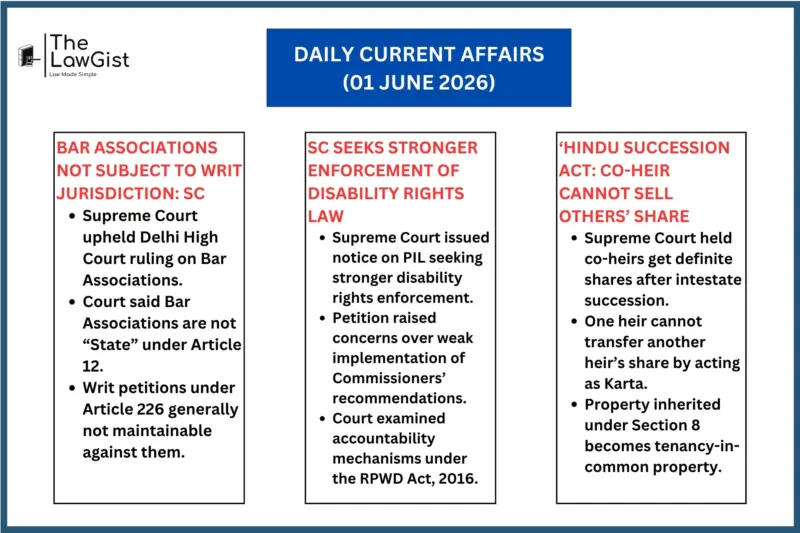 DAILY CURRENT AFFAIRS (1st JUNE 2026)