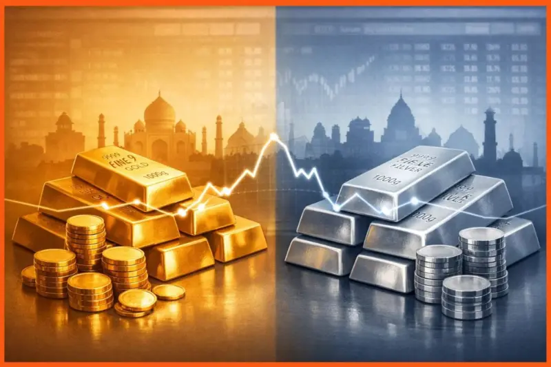 Gold and Silver Price in India on 13 March 2026: Gold Near ₹1.56 Lakh, Silver Around ₹2.9 Lakh/kg at Market Close Analysis