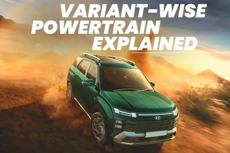Hyundai Alcazar Facelift Variant-wise Powertrain Options Explained