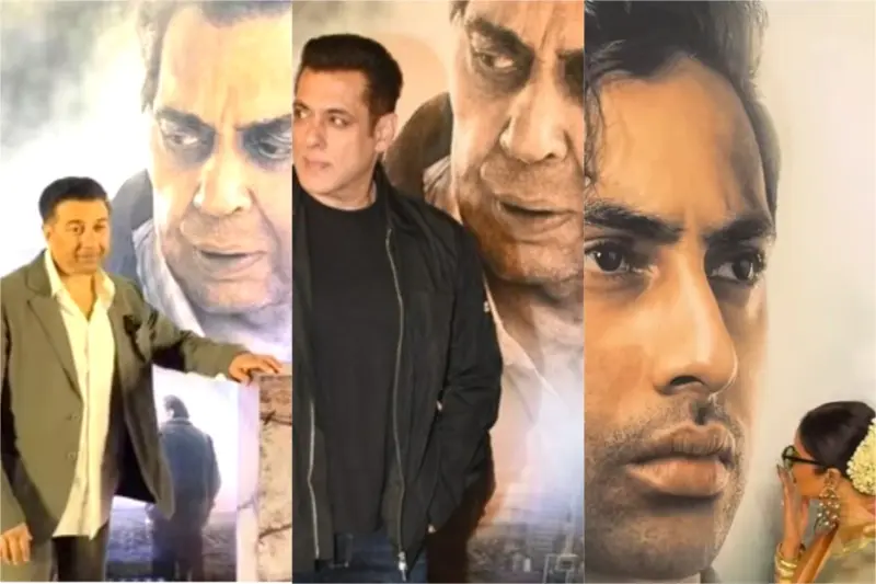 Ikkis Screening: 'Papa Ke Saath.' Sunny Deol Gets Emotional, Salman Khan Poses With Dharmendra's Poster, Rekha Kisses Agastya Nanda - WATCH
