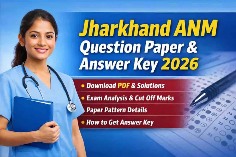 Jharkhand JSSC ANM Answer Key 2026