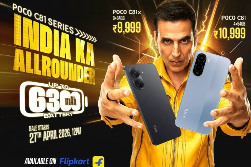 Poco Launches C81 Series With Large Displays, Massive Battery, And Wet Touch Technology 2.0 At Just Rs.