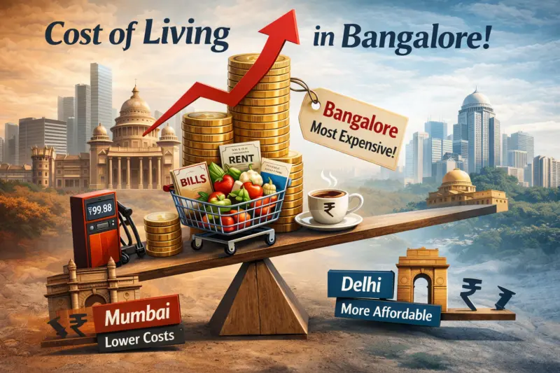 Cost of Living in Bangalore in 2026: Rent, Food & Salary Guide.