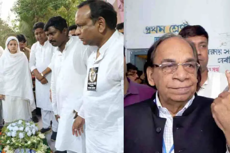 Politicians unite to bid final adieu to Congress veteran Abu Hasem Khan Choudhury