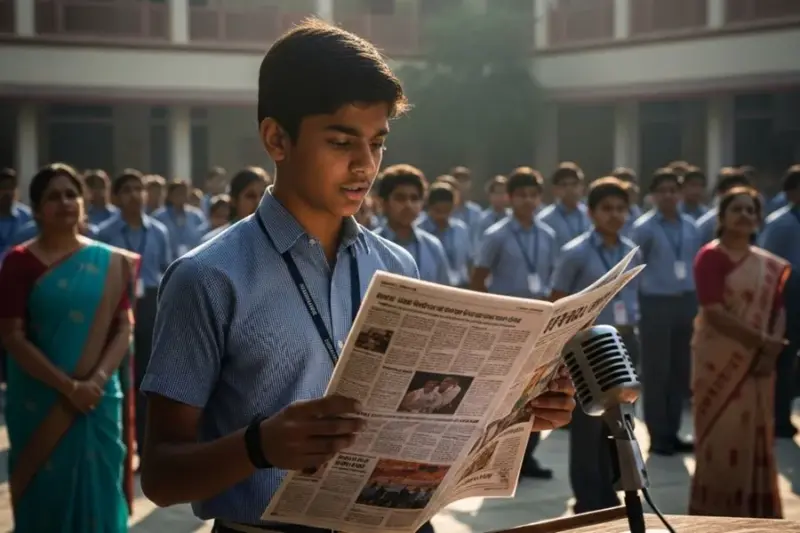 Top national and international news headlines for March 18 school assembly