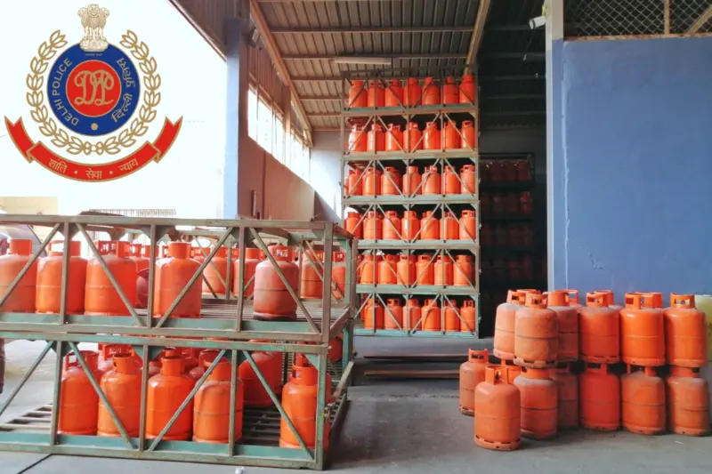 Delhi Police Bust Illegal LPG Storage Racket In Bawana; Seize 75 Cylinders
