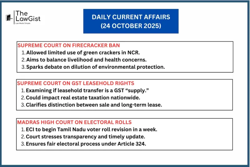 DAILY CURRENT AFFAIRS (24 OCTOBER 2025)