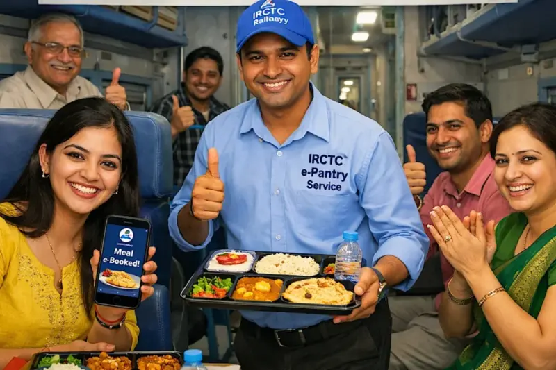 IRCTC E-Pantry Service: यात्री ध्यान दें! सुपरफास्ट ट्रेनों में भी मिलेगा पानी की बोतल के साथ सीट पर मनपसंद खाना, जानें ऑर्डर करने की प्रक्रिया