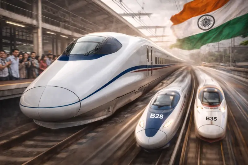 Bullet Train को लेकर रेलवे की खास तैयारी से यात्रियों के खिले चेहरे, जानें क्यों B28 और B35 ट्रेनों की हो रही है चर्चा, स्पीड जान पकड़ लेंगे माथा