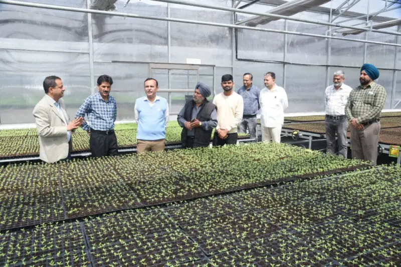 Director Agriculture reviews final works of Centre of Excellence at Krishi Bhawan, Jammu