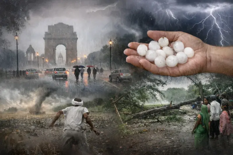 कल का मौसम 4 April 2026: दिल्ली-एनसीआर में मूसलाधार बारिश, ओलावृष्टि का येलो अलर्ट, तो बिहार, यूपी में तेज तूफान और ठनका से ग्रामीणों की बढ़ी चिंता, जानें आईएमडी रिपोर्ट