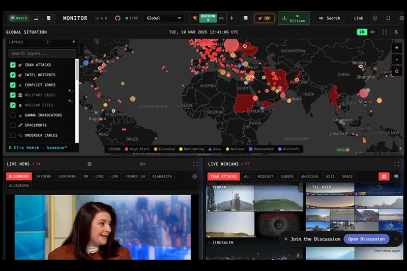Missiles on news channels? That's so last century. Internet 'war rooms' emerge new way to 'watch'