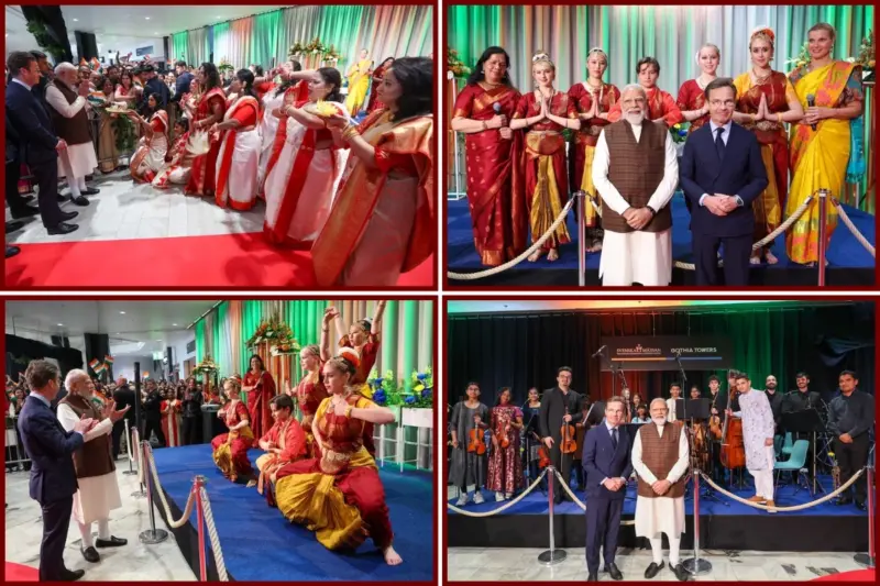 PM Modi Commends Indian Cultural Performances Showcased In Sweden